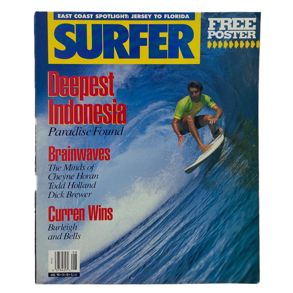 SURFER Magazin August 1990 – Deepest Indonesia & Curren Wins