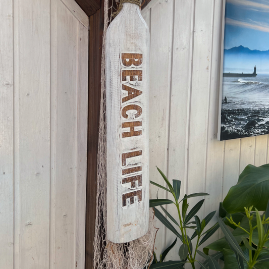 Holz Paddel "Beach Life" 115cm Deko
