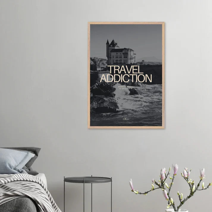 Poster mit Holzrahmen