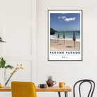 Padang Padang, Bali (Indonesien) – Linker Reefbreak auf der Bukit-Halbinsel, bekannt als balinesisches Pipeline-Pendant. Poster im Metallrahmen.