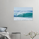 Siargao, Philippinen – Tropische Insel mit rechtem Reefbreak Cloud 9, Austragungsort der Siargao Cup. Poster.