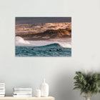 Fuerteventura, Spanien – Kanareninsel mit Vulkangestein-Reefbreaks im Norden und ganzjährig konstantem Atlantik-Swell. Poster.
