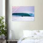 Kuta Beach, Bali (Indonesien) – Belebter Beachbreak im Süden Balis, klassischer Einsteiger-Spot mit weichen Wellen. Kunstdruck auf Acrylglas.