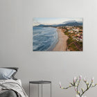Florianópolis, Brasilien – Insel in Santa Catarina mit über 40 Stränden und Heimspot brasilianischer Pro-Surfer. Kunstdruck auf Holz.