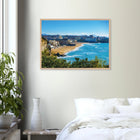 Biarritz, Frankreich – Mondäner Surfort am baskischen Atlantik, Wiege des europäischen Wellenreitens seit den 1950er-Jahren. Poster im Galerie-Holzrahmen.