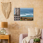 Saly, Senegal – Westafrikanische Küstenstadt an der Petite Côte mit Riffwellen und warmem Atlantik. Kunstdruck auf Acrylglas.