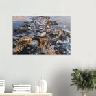 Peniche, Portugal – Halbinsel mit Supertubos-Beachbreak, Austragungsort der WSL Meo Rip Curl Pro Portugal. Kunstdruck auf Alu-Dibond.