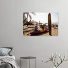 Mancora, Peru – Pazifik-Pointbreak im Norden Perus mit langen linken Wellen und warmem Wasser. Kunstdruck auf Acrylglas.