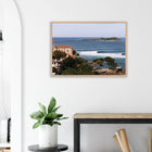 Mundaka, Spanien – Linke Flussmündungswelle im Baskenland, eine der längsten Barrels Europas. Poster im Galerie-Holzrahmen.