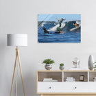Shonan, Japan – Surfregion an der Sagami-Bucht südwestlich von Tokio, Wiege des japanischen Wellenreitens. Kunstdruck auf Acrylglas.
