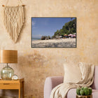 Padang Padang, Bali (Indonesien) – Linker Reefbreak auf der Bukit-Halbinsel, bekannt als balinesisches Pipeline-Pendant. Poster im Metallrahmen.