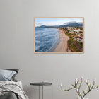 Florianópolis, Brasilien – Insel in Santa Catarina mit über 40 Stränden und Heimspot brasilianischer Pro-Surfer. Poster im Galerie-Holzrahmen.