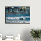 Bondi Beach, Australien – Ikonischer Stadtstrand im Osten Sydneys mit klassischem Beachbreak und Surfkultur-Geschichte. Poster im Metallrahmen.
