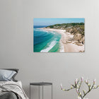 Byron Bay, Australien – Östlichster Punkt Australiens mit langen Pointbreaks und entspanntem Longboard-Flair. Kunstdruck auf Alu-Dibond.