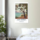Cap Ferret, Frankreich – Atlantik-Halbinsel südwestlich von Bordeaux mit langen Beachbreaks und Dünenlandschaft. Kunstdruck auf Alu-Dibond.