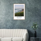 Ericeira, Portugal – World Surfing Reserve nördlich von Lissabon mit Reefbreaks wie Coxos und Ribeira d'Ilhas. Poster im Galerie-Holzrahmen.