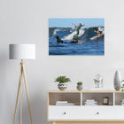 Shonan, Japan – Surfregion an der Sagami-Bucht südwestlich von Tokio, Wiege des japanischen Wellenreitens. Kunstdruck auf Alu-Dibond.
