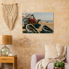 Taghazout, Marokko – Marokkanisches Surferdorf nördlich von Agadir mit Pointbreaks wie Anchor Point und Killer Point. Kunstdruck auf Acrylglas.
