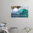 Padang Padang, Bali (Indonesien) – Linker Reefbreak auf der Bukit-Halbinsel, bekannt als balinesisches Pipeline-Pendant. Kunstdruck auf Acrylglas.