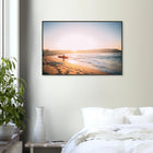 Capbreton, Frankreich – Hafenstadt an der französischen Atlantikküste mit Gouf-Canyon vor der Küste und kräftigen Beachbreaks. Poster im Metallrahmen.