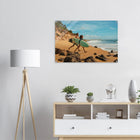 Florianópolis, Brasilien – Insel in Santa Catarina mit über 40 Stränden und Heimspot brasilianischer Pro-Surfer. Kunstdruck auf Acrylglas.