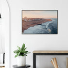 Hossegor, Frankreich – Beachbreak-Hotspot in den Landes, Austragungsort der WSL-Quiksilver-Pro-Wettkämpfe. Poster im Metallrahmen.