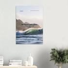 Punta de Lobos, Chile – Linker Pointbreak bei Pichilemu mit charakteristischen Felsnadeln Los Morros. Poster.