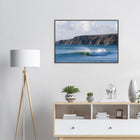 Newquay, England – Surfhauptstadt Cornwalls mit Fistral Beach und britischer Boardriders-Tradition. Poster im Metallrahmen.