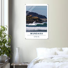 Mundaka, Spanien – Linke Flussmündungswelle im Baskenland, eine der längsten Barrels Europas. Kunstdruck auf Acrylglas.
