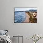 Florianópolis, Brasilien – Insel in Santa Catarina mit über 40 Stränden und Heimspot brasilianischer Pro-Surfer. Poster im Metallrahmen.
