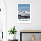 Jeffreys Bay, Südafrika – Supertubes-Pointbreak am Indischen Ozean, Austragungsort der WSL Corona Open J-Bay. Poster.