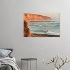 Ericeira, Portugal – World Surfing Reserve nördlich von Lissabon mit Reefbreaks wie Coxos und Ribeira d'Ilhas. Kunstdruck auf Alu-Dibond.