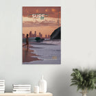 Gold Coast, Australien – Queensland-Küste mit Superbank Pointbreaks wie Snapper Rocks und Kirra. Kunstdruck auf Alu-Dibond.