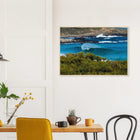 Margaret River, Australien – Westaustralische Region mit kräftigen Reefbreaks und mehreren Hai-relevanten Spots. Poster im Holzrahmen.