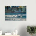 Bondi Beach, Australien – Ikonischer Stadtstrand im Osten Sydneys mit klassischem Beachbreak und Surfkultur-Geschichte. Kunstdruck auf Holz.