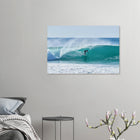 Siargao, Philippinen – Tropische Insel mit rechtem Reefbreak Cloud 9, Austragungsort der Siargao Cup. Kunstdruck auf Alu-Dibond.