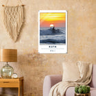 Kuta Beach, Bali (Indonesien) – Belebter Beachbreak im Süden Balis, klassischer Einsteiger-Spot mit weichen Wellen. Kunstdruck auf Acrylglas.