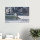 Mar del Plata, Argentinien – Atlantik-Badestadt südlich von Buenos Aires mit urbanen Beachbreaks und Pier-Wellen. Kunstdruck auf Acrylglas.