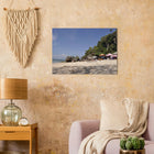 Padang Padang, Bali (Indonesien) – Linker Reefbreak auf der Bukit-Halbinsel, bekannt als balinesisches Pipeline-Pendant. Poster.