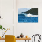 Fuerteventura, Spanien – Kanareninsel mit Vulkangestein-Reefbreaks im Norden und ganzjährig konstantem Atlantik-Swell. Poster.