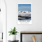 Jeffreys Bay, Südafrika – Supertubes-Pointbreak am Indischen Ozean, Austragungsort der WSL Corona Open J-Bay. Kunstdruck auf Alu-Dibond.