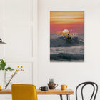 Kuta Beach, Bali (Indonesien) – Belebter Beachbreak im Süden Balis, klassischer Einsteiger-Spot mit weichen Wellen. Kunstdruck auf Alu-Dibond.