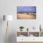 Capbreton, Frankreich – Hafenstadt an der französischen Atlantikküste mit Gouf-Canyon vor der Küste und kräftigen Beachbreaks. Kunstdruck auf Acrylglas.