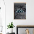 Fuerteventura, Spanien – Kanareninsel mit Vulkangestein-Reefbreaks im Norden und ganzjährig konstantem Atlantik-Swell. Poster im Galerie-Holzrahmen.
