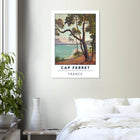 Cap Ferret, Frankreich – Atlantik-Halbinsel südwestlich von Bordeaux mit langen Beachbreaks und Dünenlandschaft. Poster.