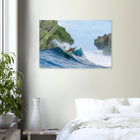 Siargao, Philippinen – Tropische Insel mit rechtem Reefbreak Cloud 9, Austragungsort der Siargao Cup. Kunstdruck auf Acrylglas.