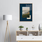 Ericeira, Portugal – World Surfing Reserve nördlich von Lissabon mit Reefbreaks wie Coxos und Ribeira d'Ilhas. Poster im Galerie-Holzrahmen.