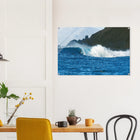 Fuerteventura, Spanien – Kanareninsel mit Vulkangestein-Reefbreaks im Norden und ganzjährig konstantem Atlantik-Swell. Kunstdruck auf Acrylglas.