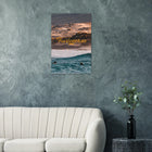 Fuerteventura, Spanien – Kanareninsel mit Vulkangestein-Reefbreaks im Norden und ganzjährig konstantem Atlantik-Swell. Kunstdruck auf Alu-Dibond.