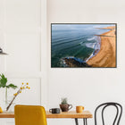 Capbreton, Frankreich – Hafenstadt an der französischen Atlantikküste mit Gouf-Canyon vor der Küste und kräftigen Beachbreaks. Poster im Metallrahmen.